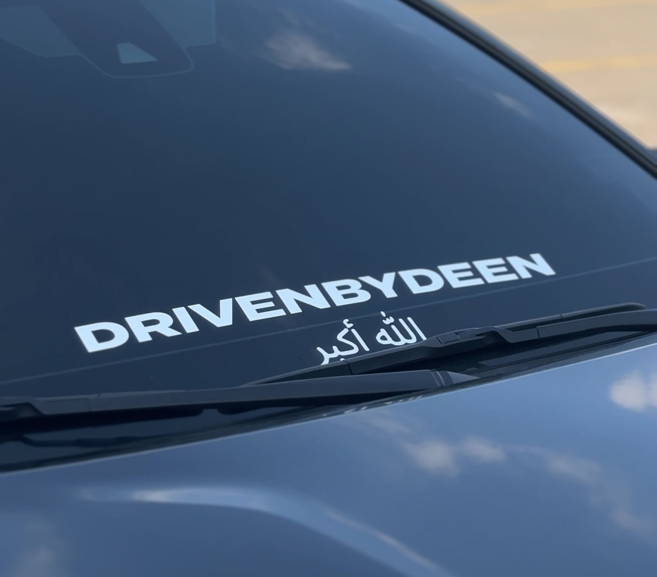 DrivenByDeen V1 Front/Rear Windshield Sticker